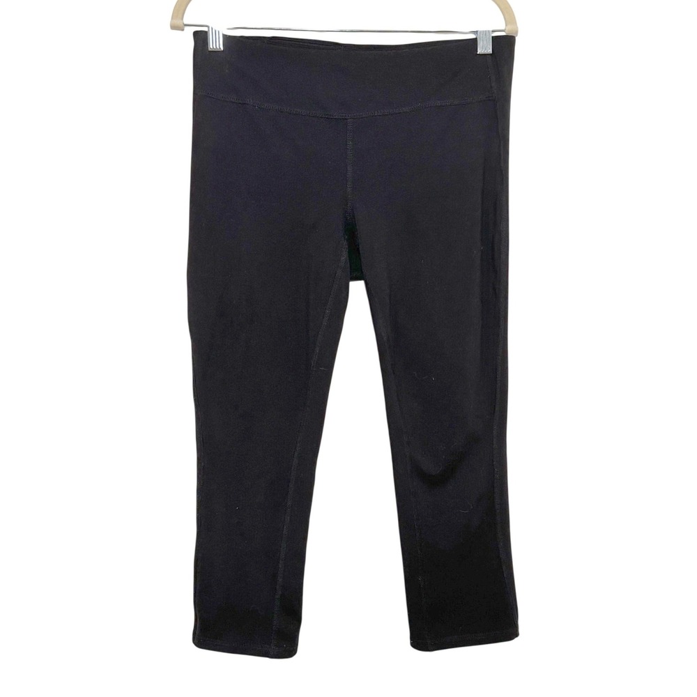 GapBody Womens Medium Black Cropped‎ Leggings Capri Athletic Yoga Pants